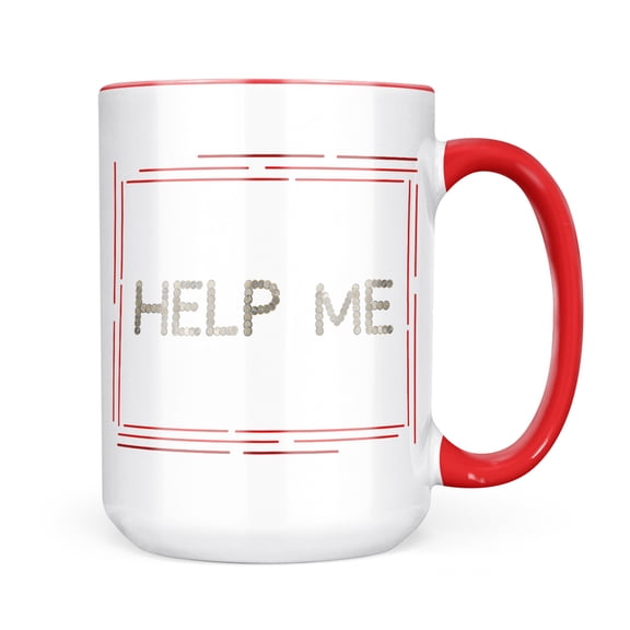 Neonblond Help Me Euro Coins Money Mug gift for Coffee Tea lovers