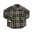 thumbnail image 2 of Weatherproof Men's Long Sleeve Button Up Fleece Lined Shacket (Charcoal, XXXL), 2 of 2