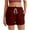 Wine, variant on Kvture Women Sweat Shorts with Pockets Casual Summer Comfy Lounge Shorts Athletic Running Clothes Elastic Waist Short Pant Gray XXL