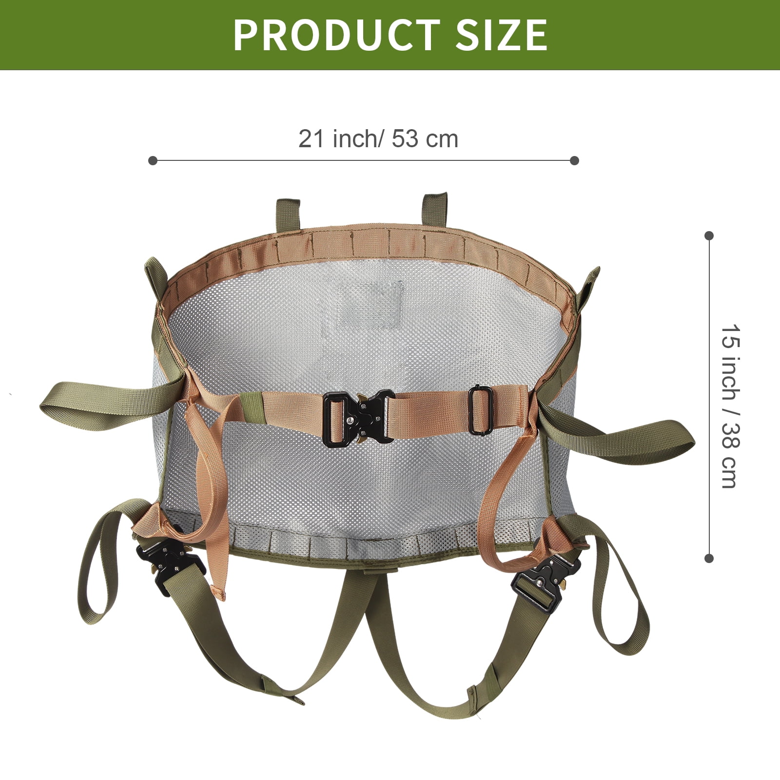 HYIUNOVA Hunting Tree Saddle Ultralight 2.2 lb Breathable Mesh, 300 lb Capacity, 1-Pack