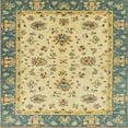 thumbnail image 1 of Ahgly Company Indoor Square Abstract Chrome Gold Yellow Oriental Area Rugs, 3' Square, 1 of 6