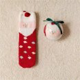 thumbnail image 2 of B Christmas Themed Socks For Women With Coral Loop Design For Seasonal Wear, 2 of 6