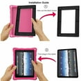 thumbnail image 5 of Epicgadget Case for Amazon Fire 7 (12th Generation, 2022), Lightweight ShockProof Kid Friendly Cover with 2PCS Tempered Glass Screen Protector for All-new Fire 7 inch Tablet (2022 Release) (Pink), 5 of 6