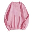thumbnail image 4 of Jsaierl Sweatshirts à Manches Longues pour Femmes Saint-Valentin Mignons Cœur Graphique Tops Imprimé Lettre Pullovers Surdimensionnés Décontractés Col Rond Ample, 4 of 4