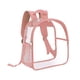 thumbnail image 2 of Mochila de PVC transparente, mochila transparente, impermeable, resistente, para uso diario, mochila informal. Rosa, 2 of 9