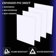 thumbnail image 6 of DIY 4 Pcs 2mm PVC Foam Sheet White Plastic Sheet 11.8x15.7 Inch Lightweight Rigid Foam Expanded PVC Sheet for Crafts DIY Making Screen Printing and Art Display DIY, 6 of 8