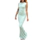 thumbnail image 2 of SAYOO Vestido sin mangas de verano para mujer, color sólido, sin mangas, recortado en la espalda, vestido largo informal de una pieza para damas, cian SAYOO  moda, 2 of 10