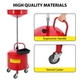thumbnail image 2 of 8 Gallon Waste Oil Drain Tank, Portable Oil Drain Container, Air Operated Drainer, Fluid Fuel Transfer Drainage, Adjustable Funnel Height with Wheel &15" Premium Bowl and a Toolbox, 2 of 8