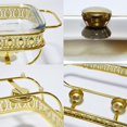 thumbnail image 5 of Chafers and Buffet Warmer Set Glass Food Pan Water Pan Fuel Holders for Buffet Wedding Parties Banquet Catering Events, 5 of 8