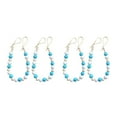 thumbnail image 4 of mmirethe Ensemble Tendance de 2 Tiebacks de Rideaux de Perles de Bois d'Inspiration Boho Holdbacks Rideau Bleu 52cm 2Set, 4 of 6