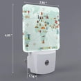 thumbnail image 2 of Balery World Travel Map Luz Nocturna LED con Sensor Automático, Enchufe con Sensor Crepuscular, Luz Suave de 0.5W para Dormitorio, Pasillo, Baño-UK, 2 of 7