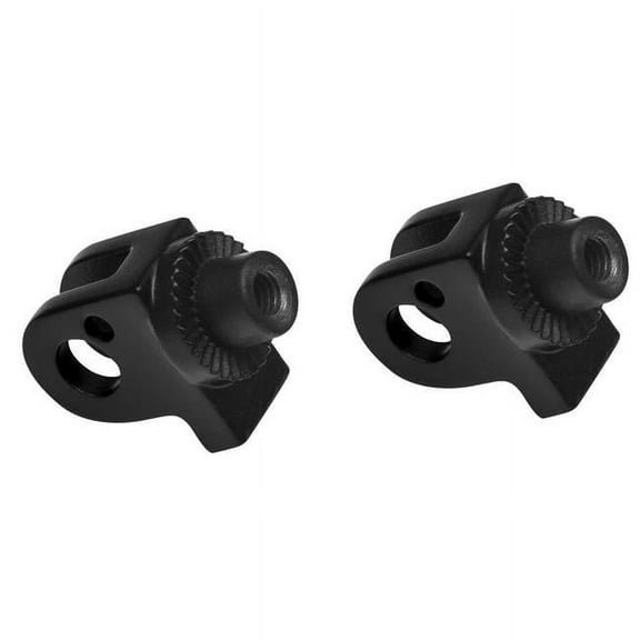 Kuryakyn 8905 Splined Footpeg Adaptor Mounts - Satin Black