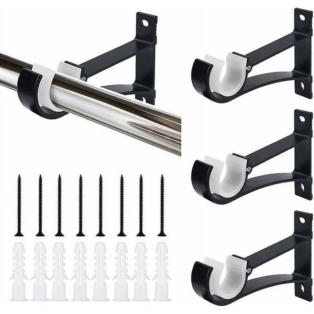 Sailing Soportes para barra de cortina de aleación de aluminio 118 cm a prueba de herrumbre