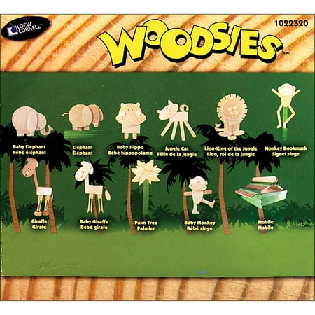 Loew-Cornell 455339 Woodsies Project Pack-Jungle Rumble - 11 Projects