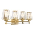 thumbnail image 4 of Warm Brass Four Light Bathroom Vanity from the Garnet Collection, 4 of 5