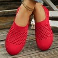 thumbnail image 3 of Women's Hollow Out Ballet Flats Shoes Comfortable Slip On Dress Shoes Lightweight Wide Toe Box Knit Loafers, 3 of 6