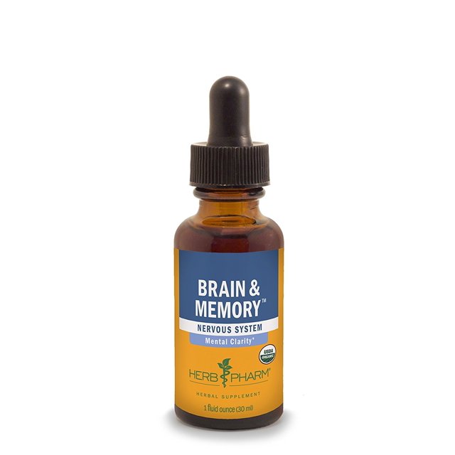 Herb Pharm Brain and Memory Herbal Formula with Ginkgo for Memory and