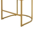 thumbnail image 5 of FANCROU 26" H Counter Height Bar Stools Set of 3, Fabric Barrel Stools with Back and Arms, Black-Golden Leg, 5 of 11