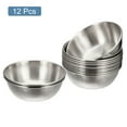 thumbnail image 3 of 12 Pack Stainless Steel Seasoning Bowl Kitchen Snack Plate  Dish Bowl r Kitchen Tools Silver, 3 of 5