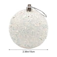 thumbnail image 3 of Large Shatterproof Christmas Ball Ornament Glitter Hanging Bauble Accent For Xmas Tree Fireplace Holiday Party Decor, 3 of 9