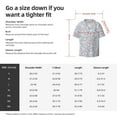 thumbnail image 5 of KLL Cute Rabbit Print Men's Shirt Short Sleeve Button Down Summer Cuba Beach Shirts- Small, 5 of 5