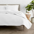 thumbnail image 2 of Bare Home  Lightweight Coverlet Bedspread & Microfiber Sheet Set Bundle Coverlet Set: White, Sheet Set: White Twin 5 Piece, 2 of 5