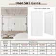 thumbnail image 5 of 120" x 80" Height Sliding Door - 1 Panel Design for Closet Door Hardware kit including, Golden Handles, 5 of 7