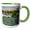 Green/White, variant on 3drose, Usa, Wyoming. Grand Teton National Park, Flowers, Mountains, 15oz Mug