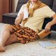 thumbnail image 5 of Balery Peanuts2 Pantalones cortos de pijama de punto de algodón para hombre con cinturilla y bolsillos-Medium, 5 of 6