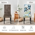 thumbnail image 2 of Chair Covers for Dining Room Stretch Dining Chair Covers Set of 4 Parsons Chair Slipcover Removable Washable Kitchen Chair Slipcovers for Dining Room Party Banquet,Rainforest Leaves, 2 of 6
