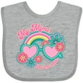 thumbnail image 3 of Inktastic My Mimi Loves Me Granddaughter Girls Baby Bib, 3 of 4