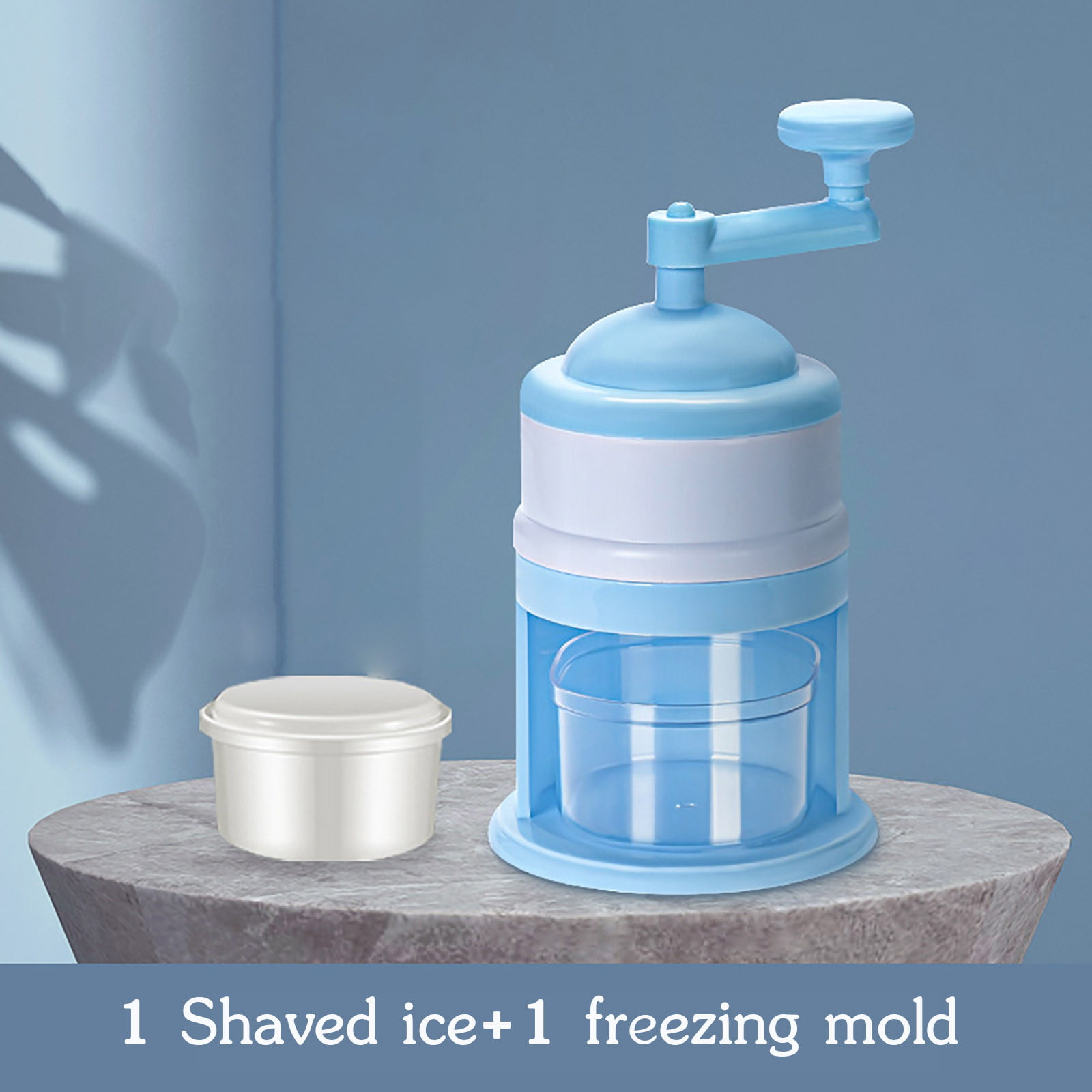 Shaved Ice Machine Manual & Portable Ice Slush Maker 1pc Mini Ice Shaver  Chopper & Quick Freezer Ice Mold Tray Kitchen Gadgets - AliExpress