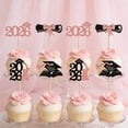 thumbnail image 4 of BUTASY Cupcake Toppers Graduation Season Glitter Paper Flag Party Cake Decoration 24 Pack, 4 of 6