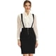 thumbnail image 1 of Falda de Tubo Allegra K con Tirantes de Cintura Alta Negro XS, 1 of 5