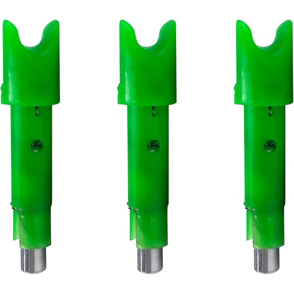 TenPoint Alpha-Blaze Lighted Nock Green 3Pk - Arrows W/ HP Aluminum Bushing