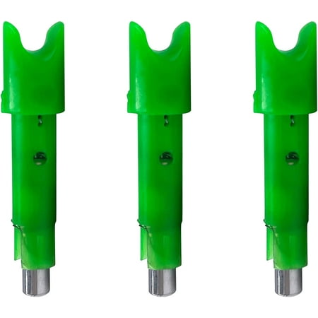 TenPoint Alpha-Blaze Lighted Nock Green 3Pk - Arrows W/ HP Aluminum Bushing