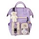 thumbnail image 1 of Mochila Kawaii Mochila linda para niña Mochila impermeable para computadora para niños Niñas Útiles escolares Púrpura, 1 of 5