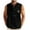 Black, variant on Sakmal Black Plus Size Tank Tops for Men Notch Neck Black with Pockets Solid Drawstring Camisole Men Sleeveless T Shirts