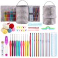 thumbnail image 1 of Crochet Hook Set with Bag Portble Knitting Needles Set Bag Removable Knitting Tote Bag for Sewing Tools Accessories Gift, 1 of 7