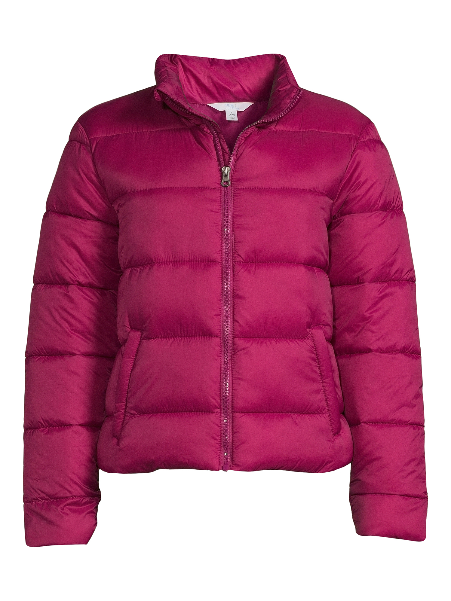 Time and Tru Women's and Plus Puffer Jacket - image 4 of 5