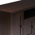 thumbnail image 5 of Simpli Home Warm Shaker Solid Wood Transitional 72 inch Wide TV Stand with Two 26 inch Wide Bookcases in Tobacco Brown (Set of 3), 5 of 10