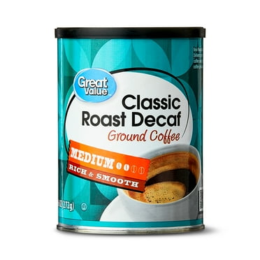 Great Value Decaf Classic Medium Roast Ground Coffee, 9.6 oz