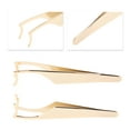 thumbnail image 3 of Unique Bargains 1 Pc Portable Eyelash Curler for Bathroom Gold Tone Stainless Steel, 3 of 6