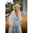 thumbnail image 3 of Ekouaer 3 in 1 Labor/Delivery/Hospital Gown Maternity Dress Nursing Nightgown Sleepwear for Breastfeeding 2 Pack, 3 of 6