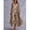 Khaki, variant on Khaki / Plus Size Women's Elegant Floral Print Sleeveless V-Neck Dress