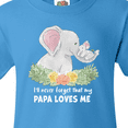 thumbnail image 4 of Inktastic I'll Never Forget That My Papa Loves Me with Cute Elephants Youth T-Shirt, 4 of 5