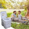 thumbnail image 2 of Gymax 5.3 Gallon 20L Portable Toilet Flush Travel Camping Outdoor/Indoor Potty Commode, 2 of 10