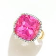 thumbnail image 4 of Ross-Simons 18.00 Carat Pink Topaz and .16 ct. t.w. Diamond Ring in 14kt Yellow Gold, Women's, Adult, 4 of 5