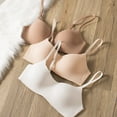 thumbnail image 4 of Girls' Training Bras Molded Microfiber Thin Cotton Breathable Little Girl Bras Adjustable Straps No Wire A-Cup, 4 of 5