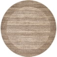 thumbnail image 1 of Unique Loom Tapis Rond Transitionnel Contemporain Del Mar, 6', Beige/Tan, 1 of 2